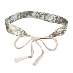 Fringed Lace Up Girdle Belt