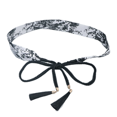 Fringed Lace Up Girdle Belt