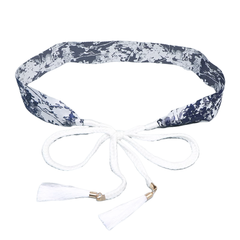 Fringed Lace Up Girdle Belt