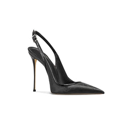 Slingback Mid Heel Sandals - 8cm