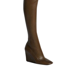 Wedged Heel Over The Knee Boots
