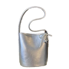 Pearl Bow Bucket Bag