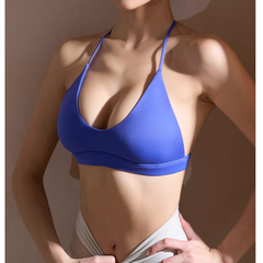 Yoga Pilates T-Strap Fitted Sports Bra