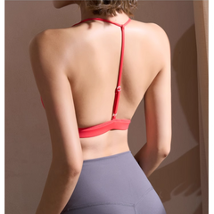 Yoga Pilates T-Strap Fitted Sports Bra