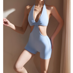 Yoga Pilates Cut Out Fitted Bodysuit