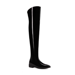 Patent Leather Over The Knee Boots