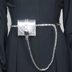 Metal Lock Mini Cross Body Bag