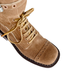 Lace Up Biker Ankle Boots