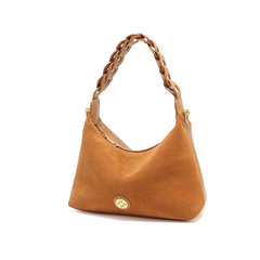 Suede And Leather Tote Bag