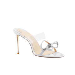 Bow PVC Mules Sandals - 6cm