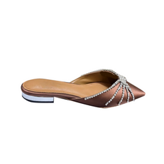 Diamante Slippers Slides