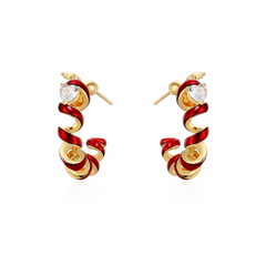 Pearl Bi-Color Earrings - Pair