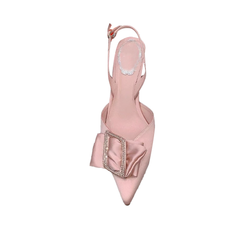 Diamante Buckled Mid Heel Sandals