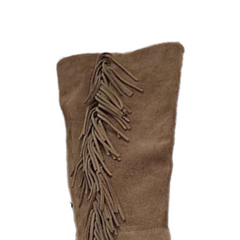 Fringed Knee High Boots