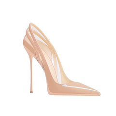 Patent Leather And PVC High Heel Pumps - 10cm