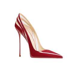 Patent Leather And PVC High Heel Pumps - 10cm