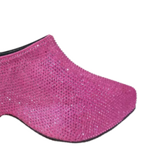 Diamante Platform Mules Sandals