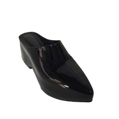 Patent Leather Platform Mules Sandals