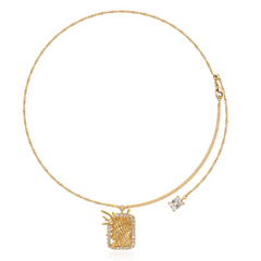 Diamante Braided Necklace