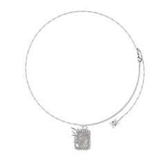 Diamante Braided Necklace