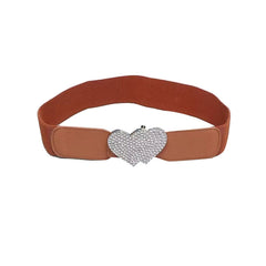 Diamante Heart Girdle Belt