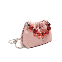 Beaded Embellished Quilted Cross Body Bag