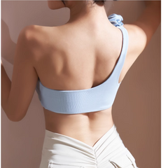 Yoga Pilates Flower Embellished Fitted Sports Bra