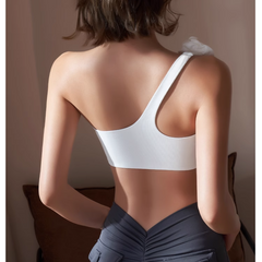 Yoga Pilates Flower Embellished Fitted Sports Bra