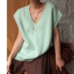 V Neck Knitwear Vest