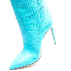 Stiletto Heel Knee High Boots