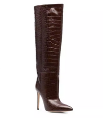Stiletto Heel Knee High Boots