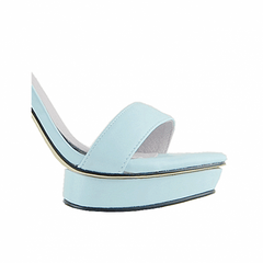 Platform Leather High Heel Sandals - 10cm