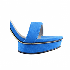 Platform Suede High Heel Sandals - 10cm