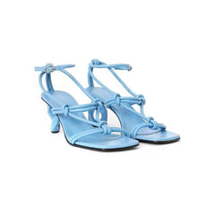 Ankle Strap Sculptured Heel Sandals