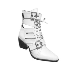 Cut Out Biker Ankle Western Cowboy Boots