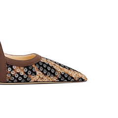 Sequinned High Heel Pumps - 10cm