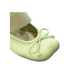 Bow Embellished Block Heel Mules Sandals