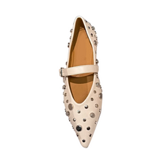 Studded Flat Ballet Shoes