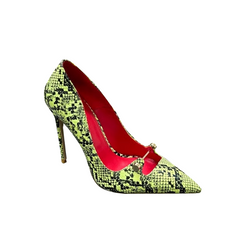 Printed High Heel Pumps