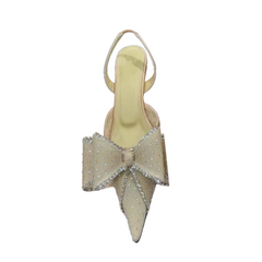 Diamante Kitten Heel Sandals