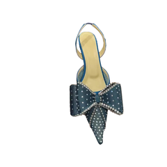 Diamante Kitten Heel Sandals