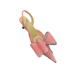 Diamante Kitten Heel Sandals