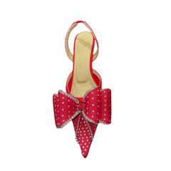 Diamante Kitten Heel Sandals