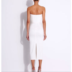 Asymmetric Hem Tube Evening Dress Gown