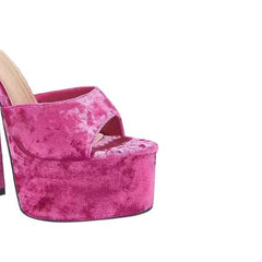 Block Heel Ankle Strap Platform Sandals