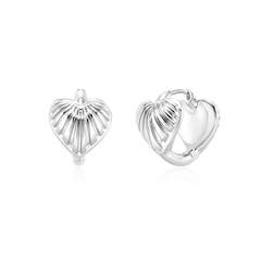 Heart Ear Studs Earrings - Pair