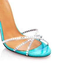 Sequinned High Heel Sandals