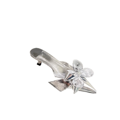 Bow Mid Heel Mules Sandals