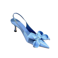 Bow Mid Heel Sandals