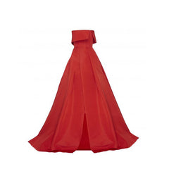 Front Opening Tube Evening Dress Gown